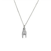 Necklace CikOrefice Gioielli Woman in White Gold Diamante 0.21 Ct CKDEDCOAUB002 - CKDEDCOAUB002